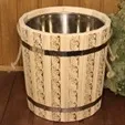 запарник 15л с нержавеющей вставкой русские узоры, банный эксперт