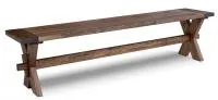 лавка №10 180х40х45 см массив сосны старение, палисандр, ирб