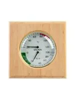 термометр с гигрометром банная станция квадрат ольха, th-11a, 212f, банный эксперт