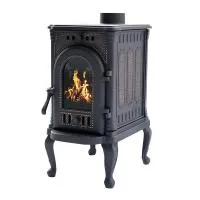 печь-камин сибирь-6 со стеклом чугунная