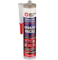 герметик masterteks гибридный для кровли и фасада, прозрачный 290мл